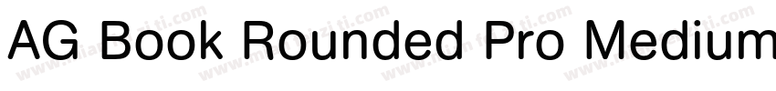 AG Book Rounded Pro Medium字体转换